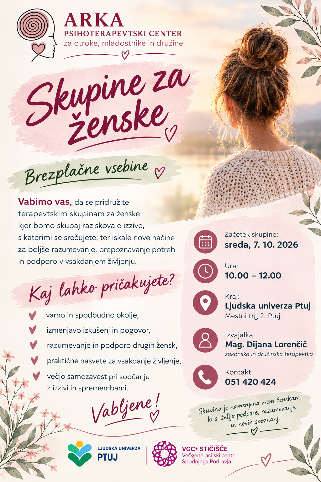 Letak- skupina za ženske